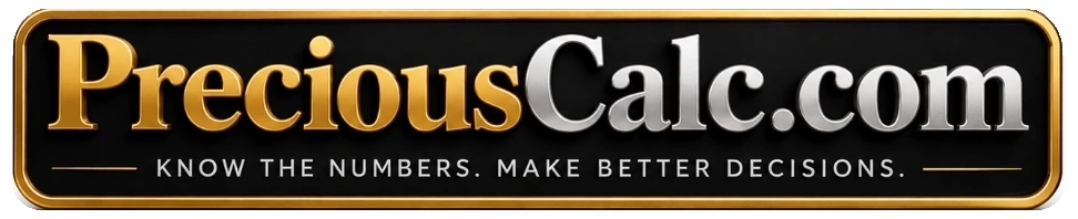 PreciousCalc.com — Know the numbers. Make better decisions.